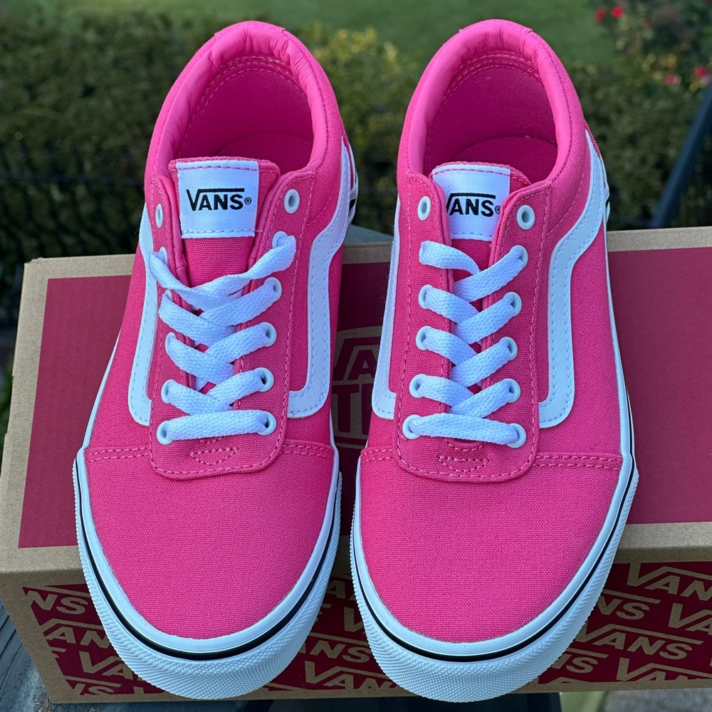 NEW Vans Womens Ward Casual Sneakers Canvas -fits Youth 4.5Y, 5Y, 5.5Y, 6.5Y, 7Y - Picture 4 of 7